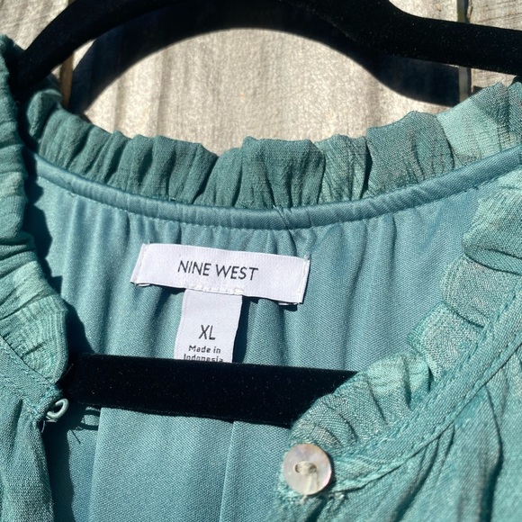 Nine West Green Blue Dress - Picture 6 of 11